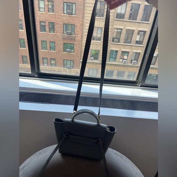 Celine Micro Belt Bag in grained calfskin Grey - Like new. Guaranteed authentic - Picture 4 of 12